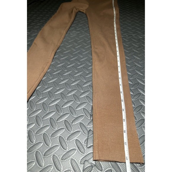 NEW naked wardrobe snatched Brown High Waist women's Leggings 86% rayon Sz S - Picture 9 of 11